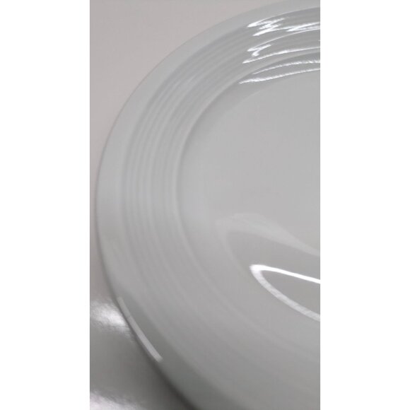Syracuse China Lunar White 6 3/8" Galileo Plate Ribbed Edge - Picture 4 of 7